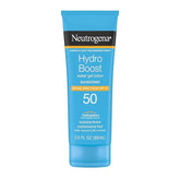 Neutrogena Hydro Boost Moisturizing Water Gel Sunscreen Lotion with Broad Spectrum SPF 50, Water-Resistant & Non-Greasy Hydrating Sunscreen Lotion, Oil-Free, 3 fl. oz
