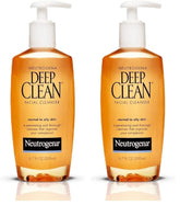 Neutrogena Deep Clean Daily Facial Cleanser with Beta Hydroxy Acid for Normal to Oily Skin,Alcohol-Free,Oil-Free & Non-Comedogenic,6.7 fl. oz,(Pack of 2)