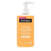 Neutrogena Oil-Free Acne Face Wash, Fragrance Free, Sensitive Skin Facial Cleanser with 2% Salicylic Acid Acne Treatment for Face, 9.1 Fl Oz