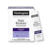Neutrogena Hair Restore Pro-Collagen Peptide Supplement, Powder Drink Mix with Vitamin C Supports Keratin Production, Nourishes Scalp from Within & Promotes Thicker Hair, 20 Stick Packs