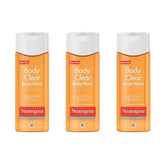 Neutrogena Body Clear Acne Body Wash, 2% Salicylic Acid Acne Medication, Oil-Free & Glycerin for Breakouts on Back, Chest & Shoulders, Non-Comedogenic, Gentle on Skin, Unscented, 8.5 Fl Oz, 3 Packâ€