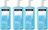 Neutrogena Hydro Boost Body Gel Cream,Hydrating Body Lotion with Hyaluronic Acid for Sensitive Skin,Fragrance-Free Hyaluronic Acid Moisturizer,16 oz,(Pack of 4)