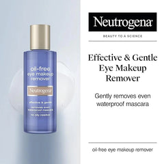 Neutrogena Gentle Oil-Free Eye Makeup Remover & Cleanser for Sensitive Eyes, Dissolves Waterproof Mascara, Non-Greasy Liquid Makeup Remover, Dermatologist & Ophthalmologist Tested, 8 fl. oz