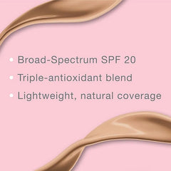 Neutrogena Healthy Skin Liquid Foundation Makeup with Broad Spectrum SPF 20 Sunscreen, Lightweight, Medium Coverage Makeup with Sunscreen and Pro-Vitamin B5, Natural Beige 60, 1 fl. oz